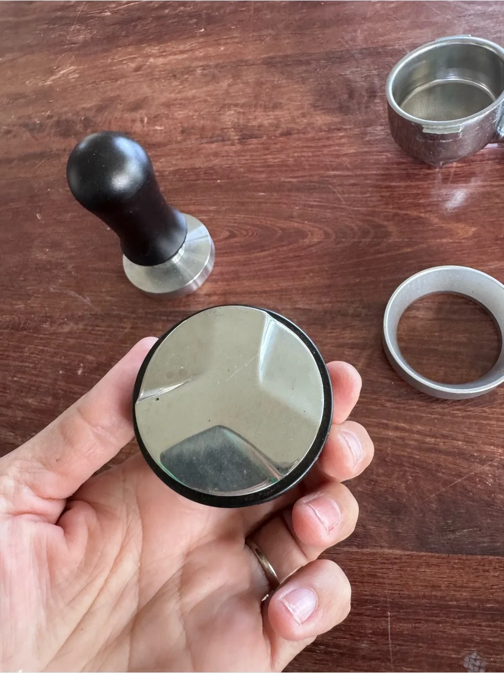51 mm Black Espresso Tamper & Portafilter Accessories Set